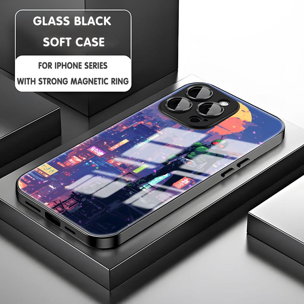 Kamen Rider  Phone Case For iPhone17 16 15 14 13 12 11 X XR XS 8 Plus Mini Pro Max Glass Magnetic Case