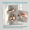 2 PCS Transparent Corner Shelf Wall Mounted Shower Storage Rack Corner Shower Shelf  Dorm Home
