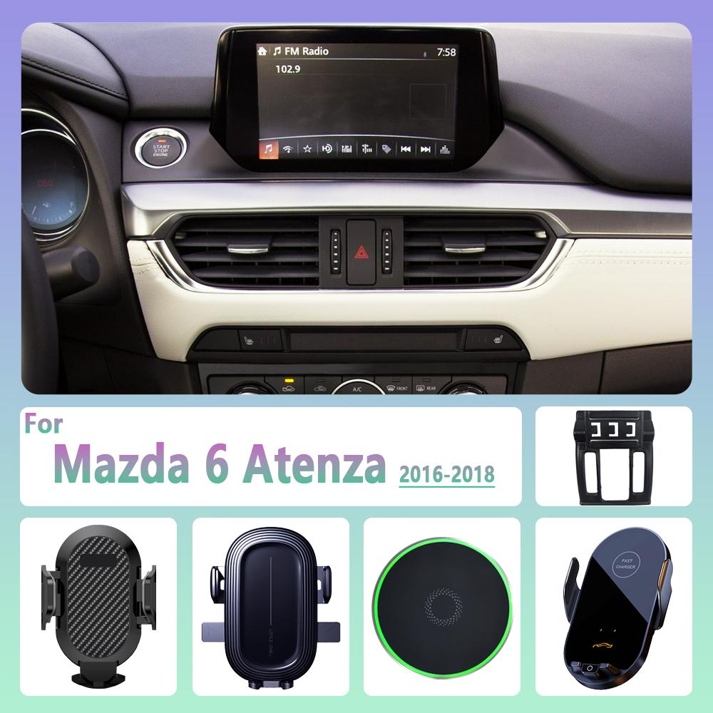 For Mazda 6 Atenza 2016 2017 2018 Car Phone Holder Wireless Charging Magnetic Phone Holder Car Magsafe Support Accessories