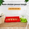 Flip Top Poultry Feeder 12 Holes Plastic Feeding Tray for Chicken Duckling Bird