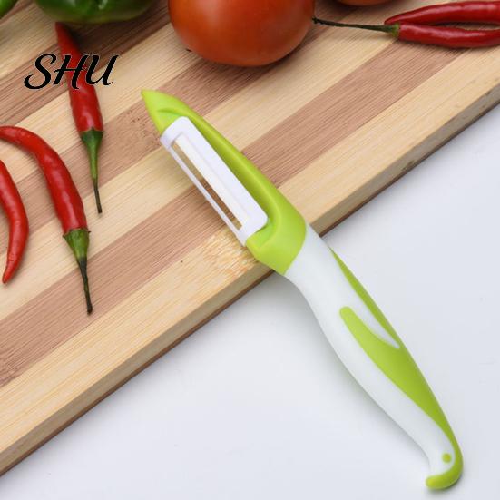 Rust-resistant Vegetable Peeler Ceramic Ergonomic Curved Handle Sharp Blade Food Grade Multi-functional Manual Fruit Peeling Tool Kitchen Gadgets