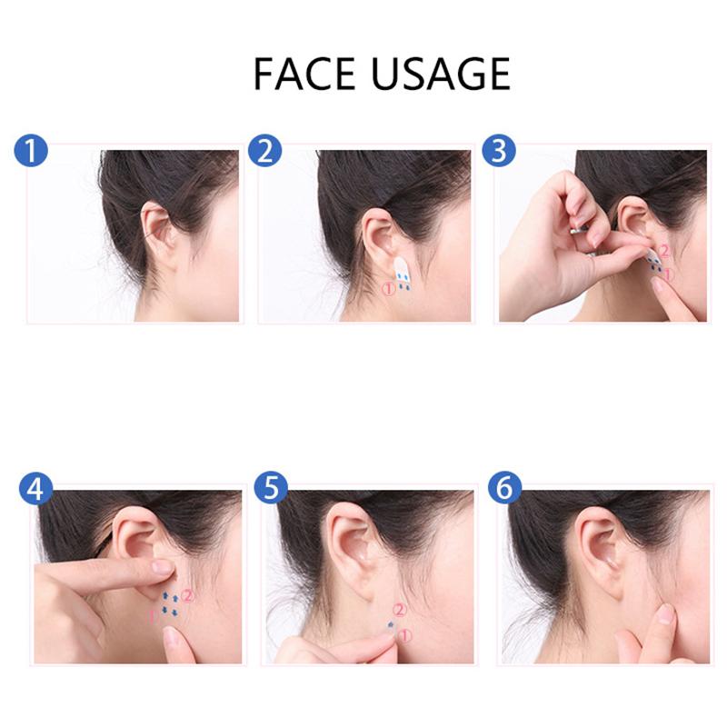 40Pcs/10Sheets/Pack Waterproof V Face Makeup Adhesive Tape Invisible Breathable Lift Face Sticker Lifting Tighten Chin