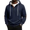 Men's Athletic Casual Pullover Hoodie, Color Pattern, Thick for Winter