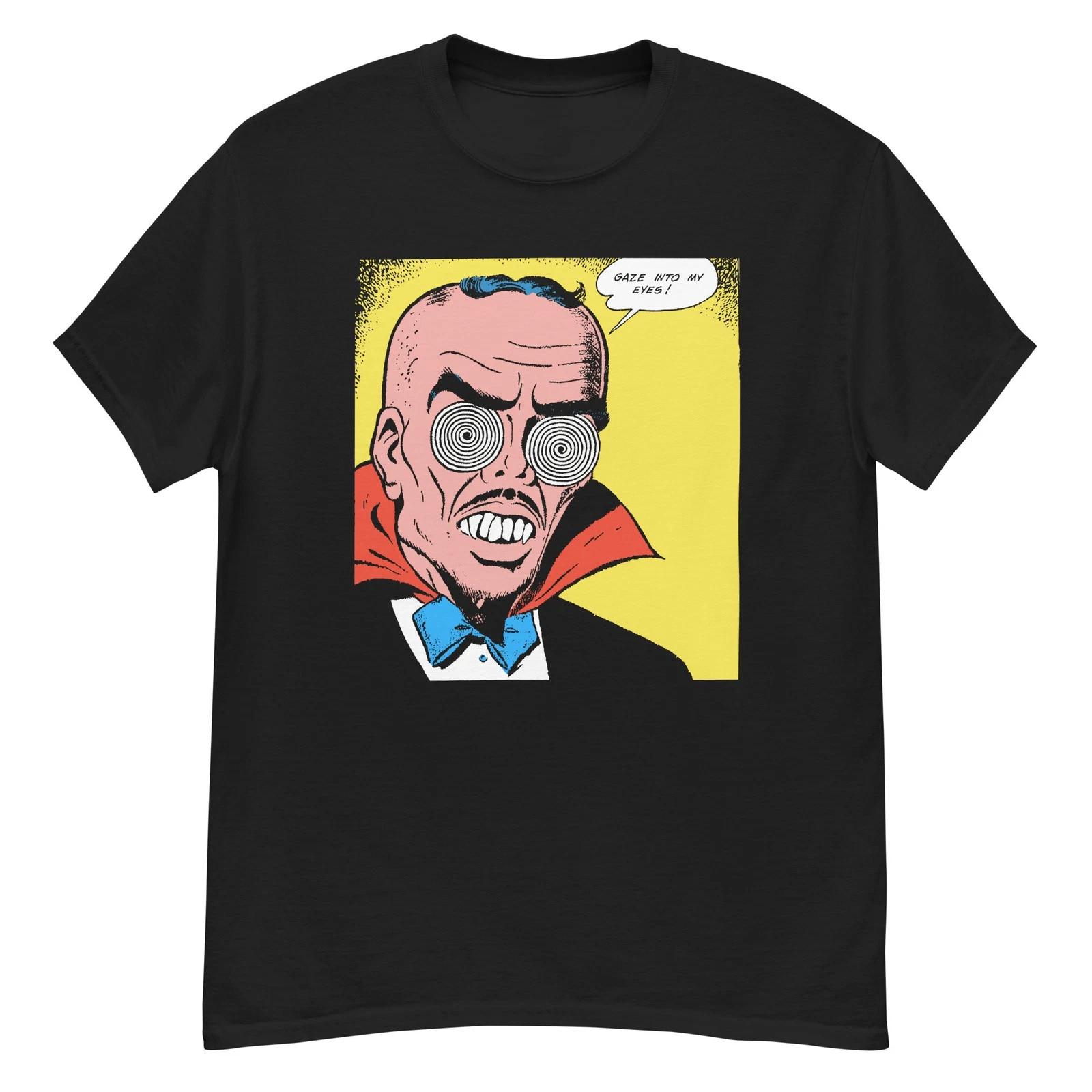 

Vintage horror comic panel Gaze into my eyes t-shirt 3XL