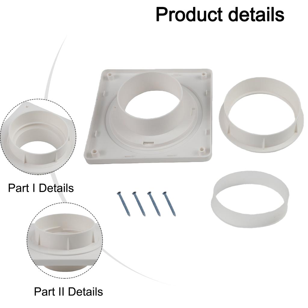 Quick Connector Dryer Vent Connector White User Friendly Vent Kit Residential Commercial Use Secure Connection