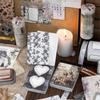 Yan Ji Retro Light Journal Paper Tape & Base Collage Stickers Collection