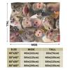 Funny Monkey Cartoon Throw Fashion Blanket for Couch  Soft Fuzzy Plush Fashion Blanket  Multi-size Bedspreads for All Seasons