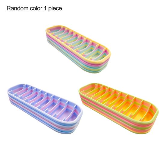 

Rhinestone Art Organizer with 10 Compartments 3D Printed Rhinestone Zip Bag Dotting Pen Storage Tray Rhinestone Art Craft Accessories 1pc