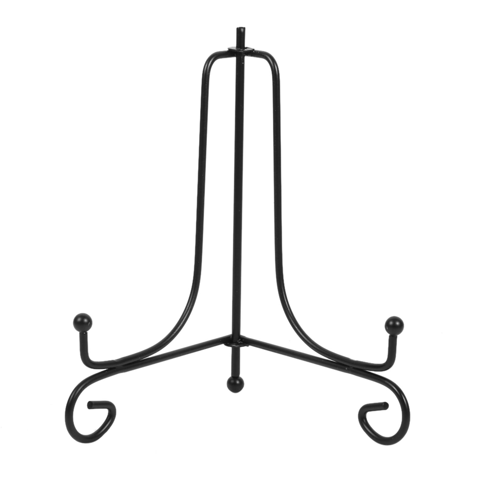 

Железный мольберт Классическая подставка для дисплея Чаша Тарелка Фоторамка Книга Artwor 6 inch чёрный