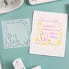 6pcs Children's Stencils Cartoon Animal Pattern Drawing Template Notebook Graffiti Student School Supplies