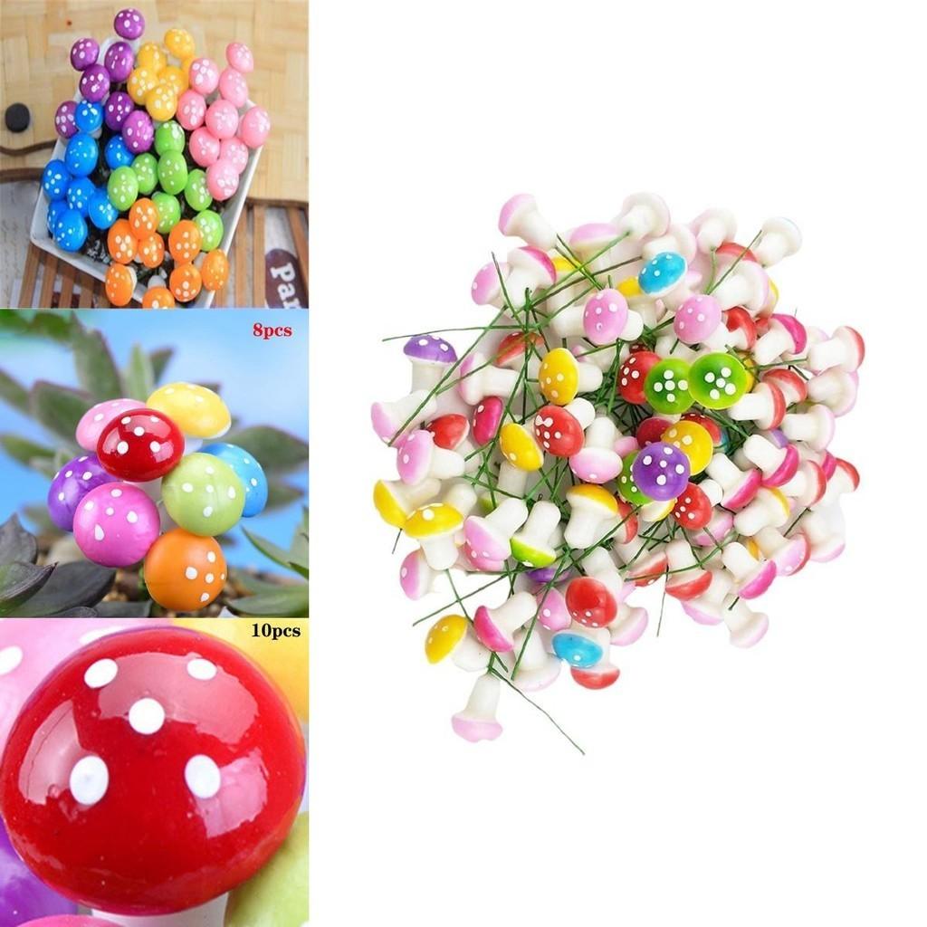 Exquisite Multi-colored Foam Mushrooms Ideal For Creative Mini Garden Displays