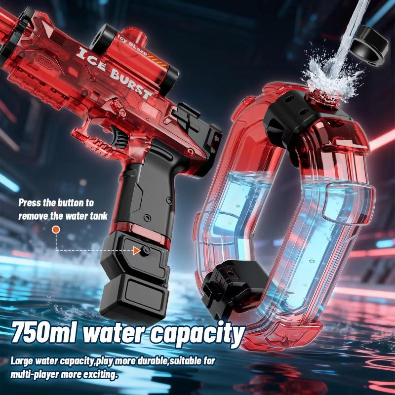 Children Electric Water Gun Toys Summer Outdoor Shooting Games Kids Beach Automatic Water Squirt Gun With Lights Sound Effects