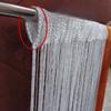 100x200cm Romantic Decoration Curtains Shiny Silvery Line String Tassel Sheer Curtain for Home Living Room Bedroom,1PC