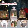 Christmas Music Box Snow Globe with LED 8 Songs Automatically Lantern Santa and Snowman Christmas Perfect Gift Lights, Playing, Design, USB/Battery