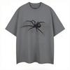 2025 Autumn Cotton T-shirt American Niche Spider Web Printing Comfortable Fashion Skin-friendly Trend Large Size Couple T-shirt