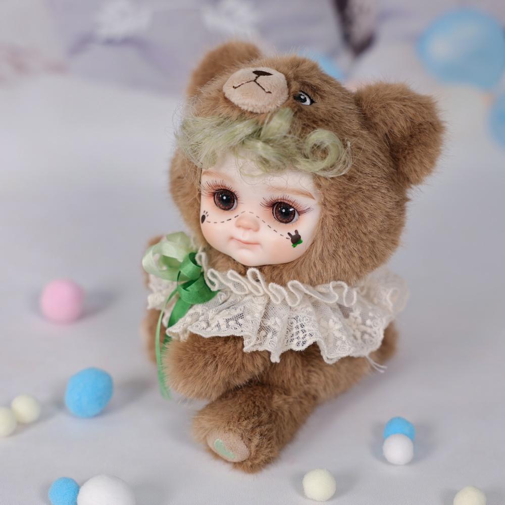 

Cloveray 8-дюймовая Супер Милая Фарфоровая Кукла Кавайное Плюшевое Животное Керамическая Кукла Высококачественное Ручное Изготовление Коллекционное Искусство Подарок 18cm