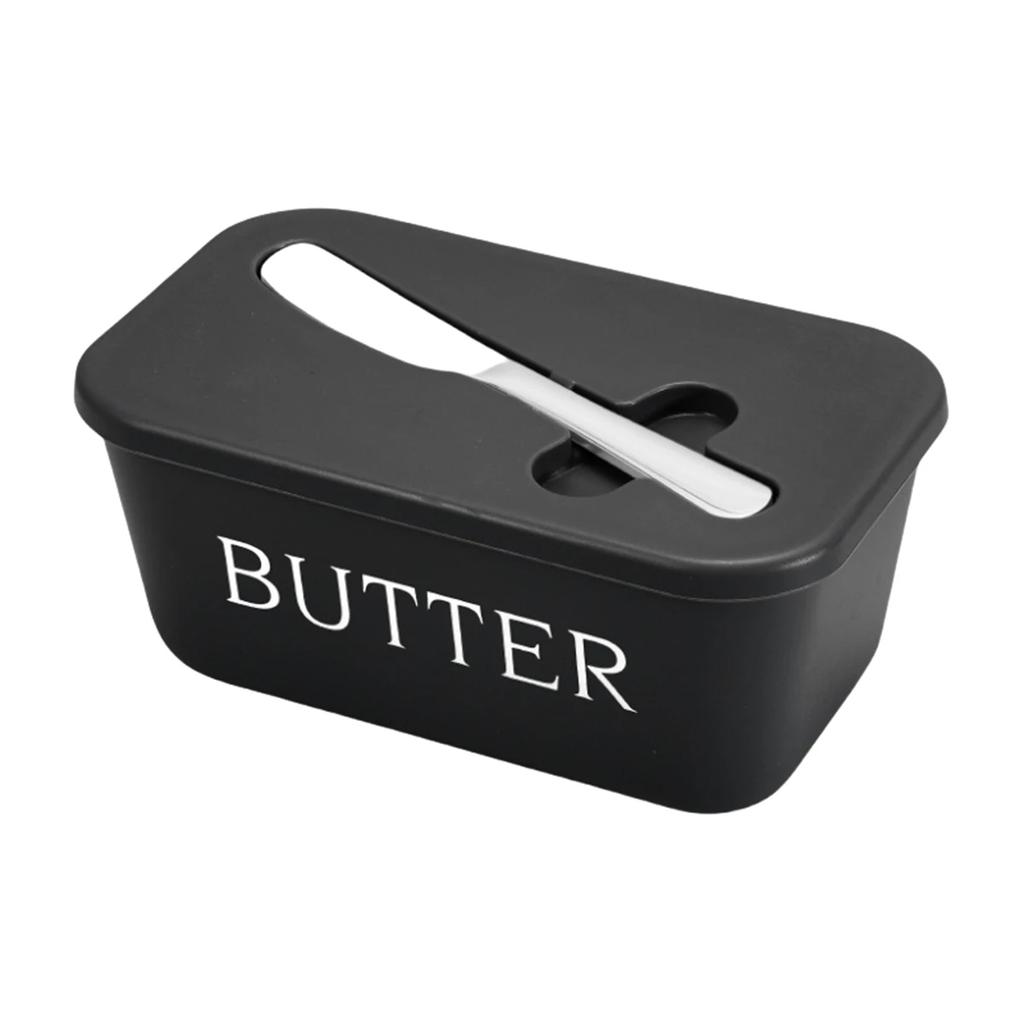 Butter Container Box With Knife Simple Restaurant Sealed Storage Box Cheese Box With Knife Butter Slicer Butter Dish Tableware