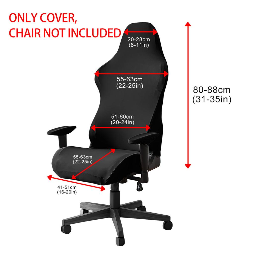 1set Universal Elastic Jacquard Gaming Chair Cover Stretch Dustproof Seat Protector Home Office Swivel Computer Chair Cover
