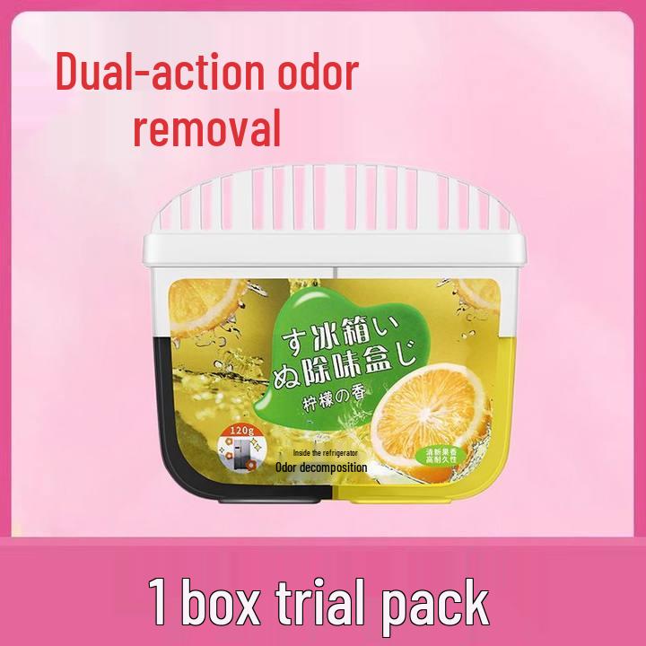 Activated Carbon Refrigerator Odor Eliminator: Deodorizer and Cleaning Agent Box