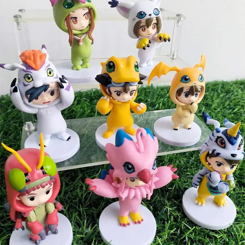 8pcs/set High Quality Anime Digital Monster Digimon Cosplay Cute Action Figure Model Toys for Children