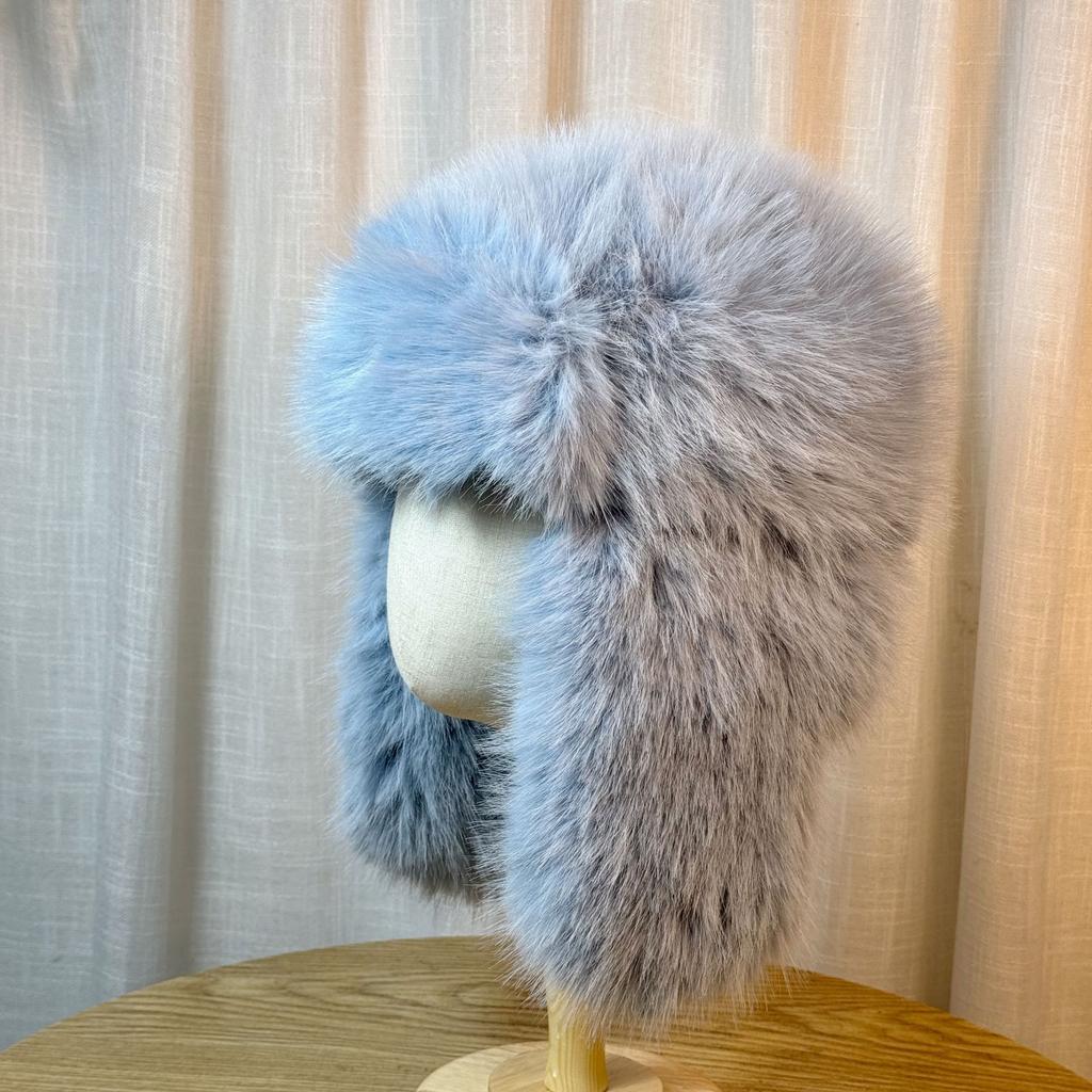 Plush Lei Feng Hat Women's Autumn and Winter Cycling Thickened Warm and Coldproof Ear Hat Northeast Pullover Hat