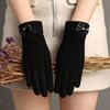 Warm Gloves Three-Line Cycling Rabbit Velvet Men'S And Women'S Fashion Cold-Proof Touch Screen Velvet Outdoor Autumn And Winter Gloves