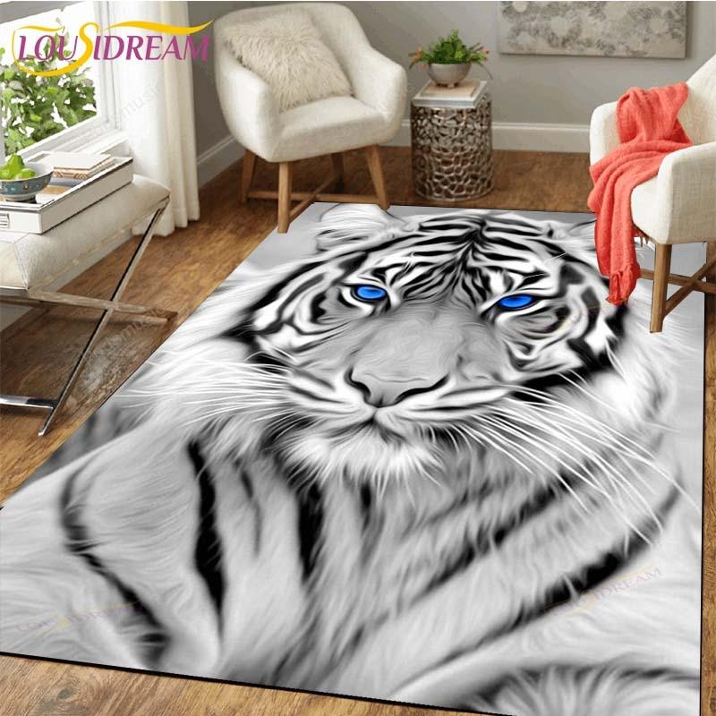 

Ковер с тигром, нескользящий коврик, коврик для комнаты, квадратный качественный съемный коврик для кухни, ванной, пола, водонепроницаемый коврик 160cm x 200cm