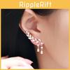 Versatile Women Crystal Zircon Leaves Tassel Drop Dangle Earrings For All Occasions