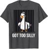 Got To Silly Pun Funny Animal Punny Jail Meme Goose TShirt Y2k Cute Goose Clothes Novelty Gift Short Sleeve Saying Tee Humorous