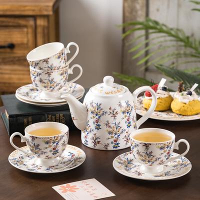 ספל קפה סחלב וינטג' צרפתי צלחת תחתית רטרו כוס תה אחר הצהריים כוס לאטה סט מתנה יצירתי סט תה