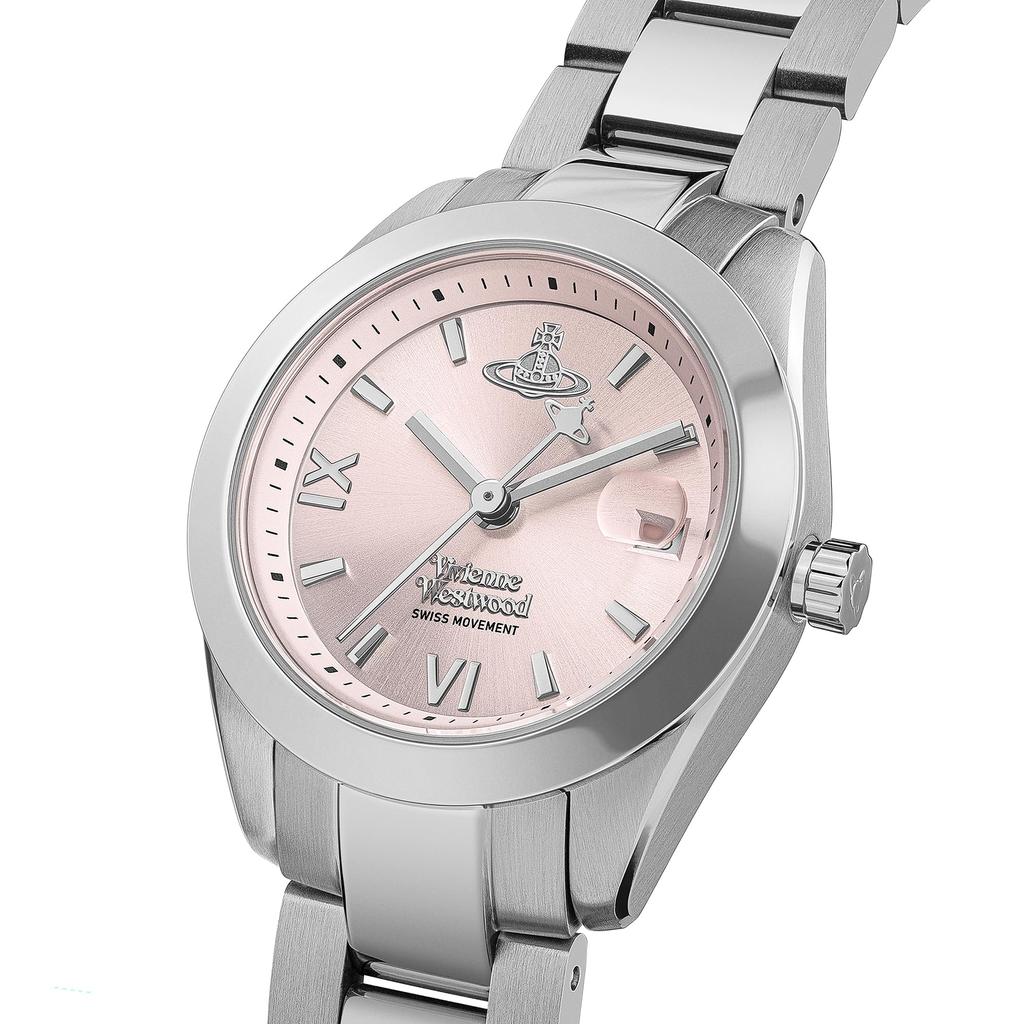 Vivenne Westwood Fenchurch 28mm Quartz Analog Display Bracelet Women's Watch, Pink,