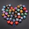 (Projector)49 PCS Double-Colors Polyhedral Dice For Dungeons And Dragons Table Games