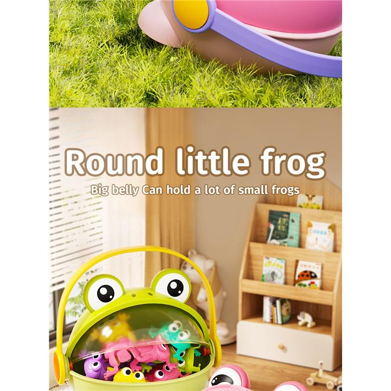 Children's Jumping Little Frog Baby Educational Press-and-jump Frog Can Jump Green Toad Parent-child Toy Interactive Game