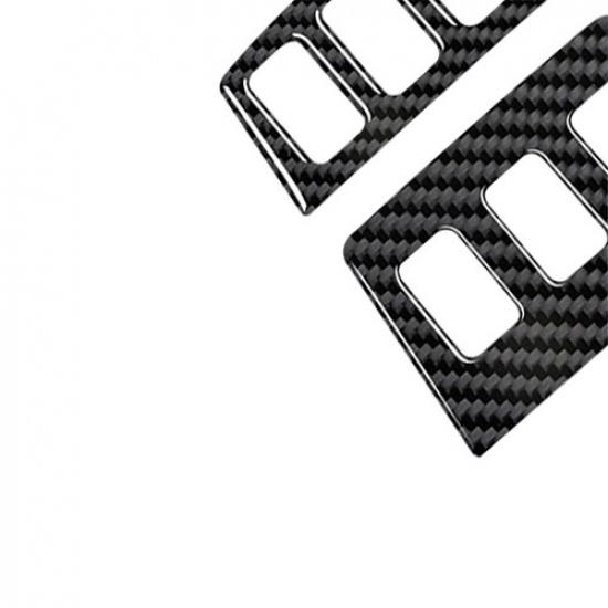 2Pcs Carbon Fiber Interior Center Switch Cover Trim For Porsche 911 1989-1997