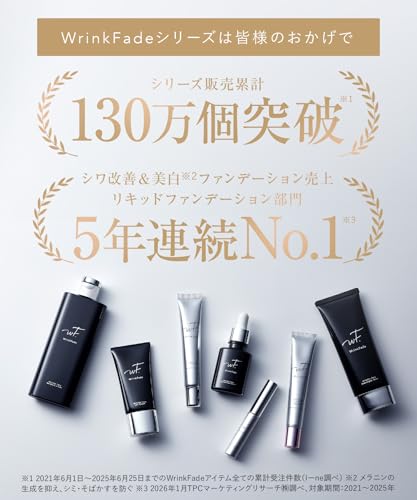 WrinkFade medicated high cover foundation 20g cream makeup base pore concealer BB