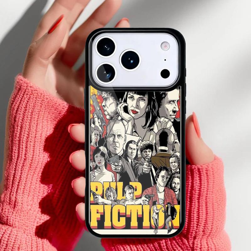 Movie Pulp Fiction Phone Case for iPhone 17 Air 16e 15 14 13 Pro Max Back Cover for 12 11 Pro Coque
