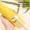 Loupák na kukuřici Nerezový mlátička na kukuřici pro kukuřici v klasu Ergonomická rukojeť Nástroj pro rychlé odstraňování kukuřičných zrn pro kuchyni BBQ