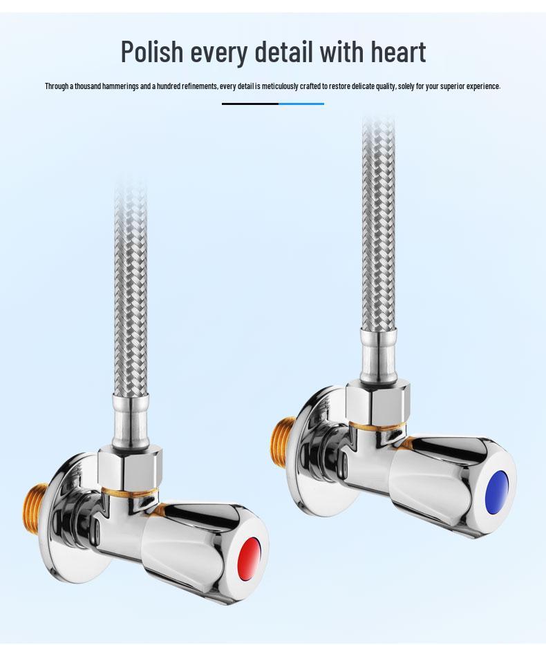304 Stainless Steel Angle Valve for Hot and Cold Water Heater and Toilet Tap