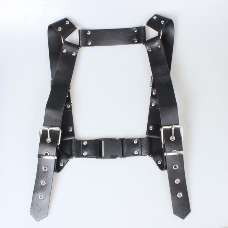 Punk Leather Harness Belt Underbust Corset Top With Strap Leather Suspender Belt Clubwear For Women To Wear Out