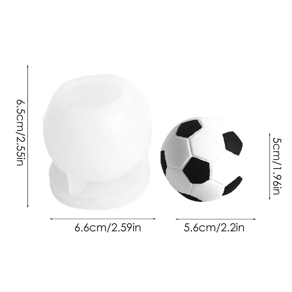 Forma di Calcio Stampo in Resina per Calcio Strumenti per Decorazione Torte a Forma di Calcio per Fondant Caramelle Decorazione in Resina Festa di Compleanno