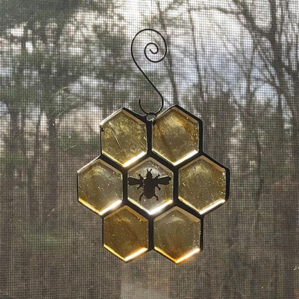 

Creative Bee Decoration Pendant Colored Sun Catcher Home Decor Light Catcher For Outdoor