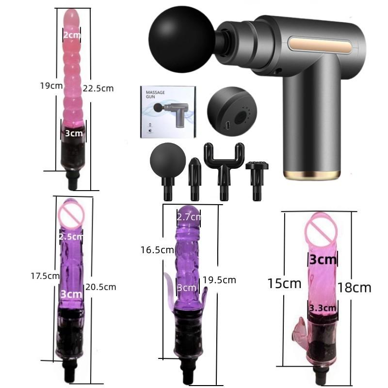 Multi-Function Massage Gun Adapter Kit with Silicone Heads for Adults