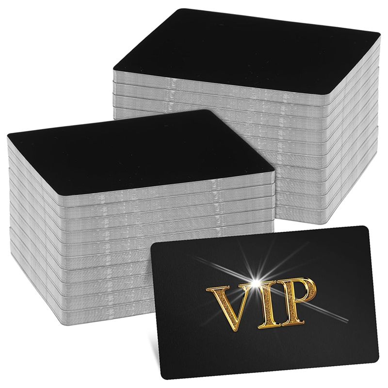 

Aug. 300 Pieces Metal Engraving Blanks,Multipurpose Aluminum Sheet Aluminum Black DIY Business Card Blanks чёрный