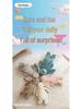 Floral Long-Eared Bunny Plush Toy - Cute Comfort Doll for Children's Birthday Gift