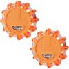 Amber Led Beacon, 2pcs Led Beacon Light, Emergency Warning Light, Emergency Light With Magnetic Base And 9 Flashing Modes For Car, Truck, Boat