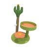 Cat Tree with Sisal Covered Scratch Post for Resting Interactive Indoor Cats Green