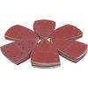 AIMOONSA Lot 60 feuilles abrasives triangulaires 105 x 152 mm P40–P240 pour ponceuse delta