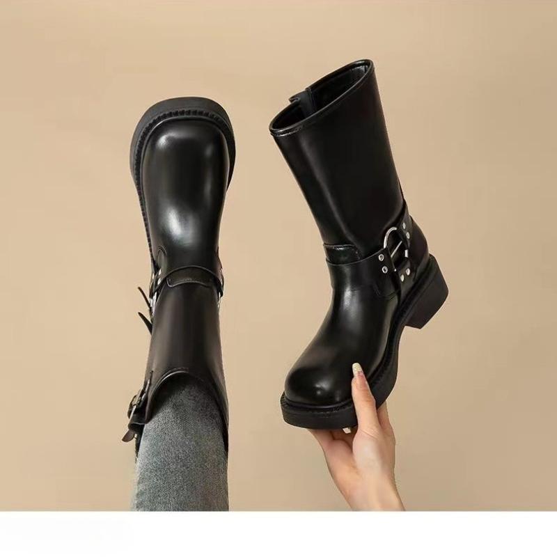 

Осень Новые Легкая Роскошь Корейская Версия Нишевый Дизайн Интернет Знаменитость Супер Толстая Подошва Британский Стиль Ретро Модные Ботинки 38