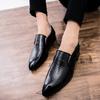 Business-Schuhe für Herren, Slip-On-Loafer im britischen Stil, lässige formelle Lederschuhe, Herrenschuhe, Yuppie-Brogue-Schuhe, männlich