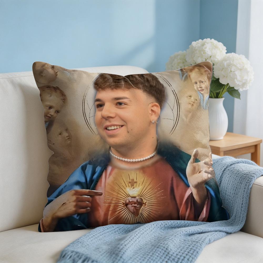 QQuevedo Buenas Noches Cushion Cover Square Pillow Bedroom Sofa Leisure Comfort Living Room Home Decoration X